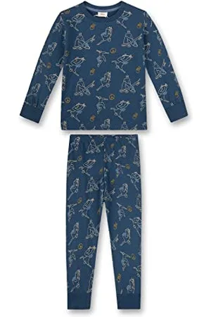 QS by s.Oliver Jungen 232881 Pyjamaset, Blau, 104 EU