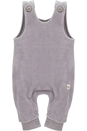 Pinókio Baby Dungarees Hello, 80% cotton, 20% polyester, grey,Unisex Gr. 56-74 (68)