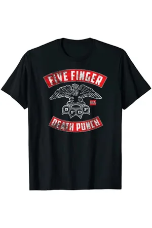 Five Finger Death Punch 5FDP - Rocker Crest Distressed T-Shirt