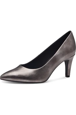 QS by s.Oliver Damen Pumps Spitz Elegant, Silber , 36 EU