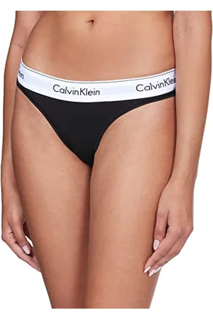 Calvin Klein Damen String Tanga, Mehrfarbig (Black), XXL