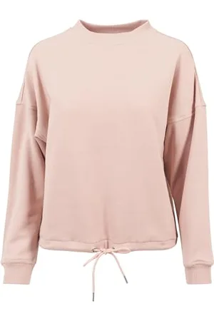 Urban classics TB1523 Damen Sweatshirt Ladies Oversized Crew TB1523, Gr. X-Small, Rosa ( 838)