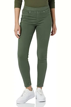 Amazon Damen Pull-On Stretch-Jeggings mit mittelhohem Bund (in Übergrößen erhältlich), , 36