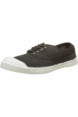 Bensimon Damen Tennis Lacet Femme Sneaker, Schwarz (Carbone), 37 EU