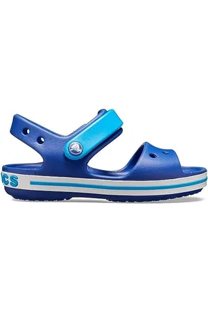 Crocs Unisex-child Crocband Sandal Sandal, Cerulean Blue/Ocean, 27/28 EU