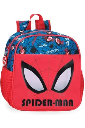 Marvel Disney, Spiderman Authentic, Vorschulrucksack, Schulrucksack, aus Polyester, breite und verstellbare Träger, Doppelfach, von Joumma Bags, , Kindergarten-Rucksack