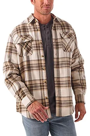 Wrangler Herren Long Sleeve Sherpa Lined Shirt Jacket Hemd mit Button-Down-Kragen, , M