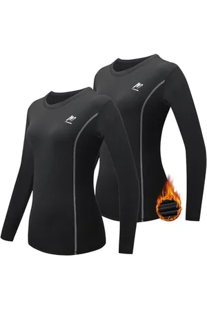 MEETWEE Thermounterwäsche Funktionsunterwäsche Damen,Skiunterwäsche Winter Set Atmungsaktiv Lange Thermo Unterwäsche Tops Thermowäsche Unterhemd