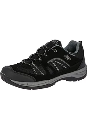 BRUTTING Fresno Unisex Trekking- & Wanderhalbschuhe, Schwarz/ Grau, 36 EU