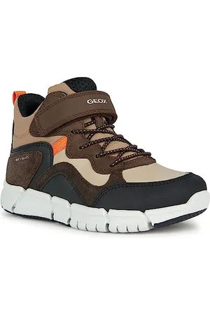 Geox J Flexyper Boy B Abx Ankle Boot, Chestnut/Coffee, 30 EU