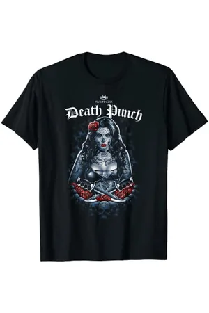 Five Finger Death Punch Dama De Los Muertas T-Shirt, Unisex, , S