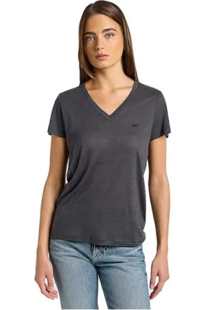 Lee Damen V Neck Tee T-Shirt, , S EU