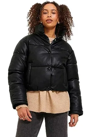 JJXX Jack & Jones Damen Jxbreezy Faux Leather Short JKT OTW Sn Pufferjacke, , L