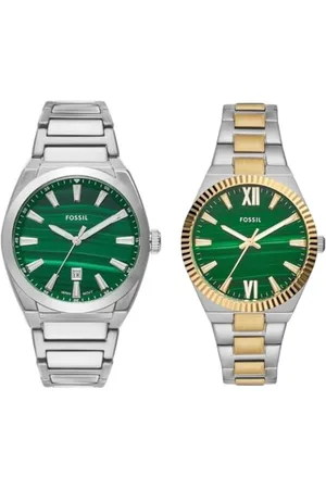 Fossil Damen Analog Quarz Uhr mit Edelstahl Armband ES5334