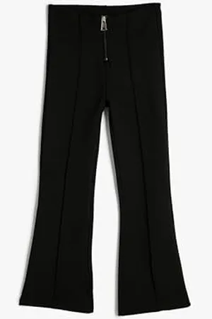 Koton Girls Flare Trousers with Zipper Closure