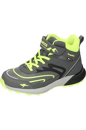 KangaROOS K-HK Teak Mid EV RTX Wanderschuh, Steel Grey/Lime, 34 EU