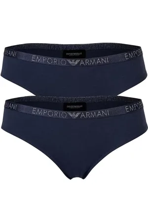 Emporio Armani Damen Stretch Cotton Studs Logoband 2-Pack Briefs, , S