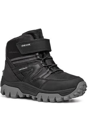 Geox J Himalaya Boy B ABX Ankle Boot, Black, 37 EU