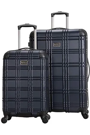 Ben Sherman Nottingham Leichter Hartschalen-Reisegepäck mit 4 Rädern, Marineblau, 3-Piece Set (20"/24"/28")