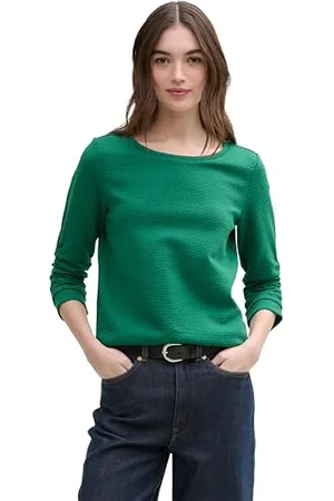 TOM TAILOR Damen 1039979 Sweatshirt, 14581-Luscious Pine Green, M