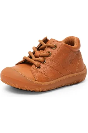 Bisgaard Kinder Halbschuhe/Schnürschuhe HALE I Braun Glattleder, Größe:21, Farbauswahl:gelb