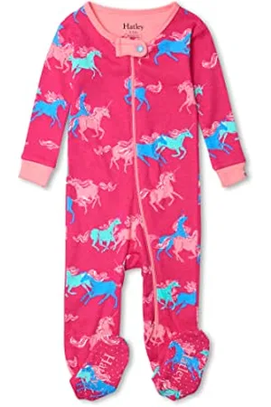 Hatley Baby - Mädchen Organic Cotton Footed Sleepsuit Baby und Kleinkind Schlafanzge, , 3-6 Monate EU