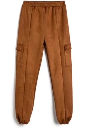 Koton Girls Basic Jogger Sweatpants Pocket Detail Elastic Waist