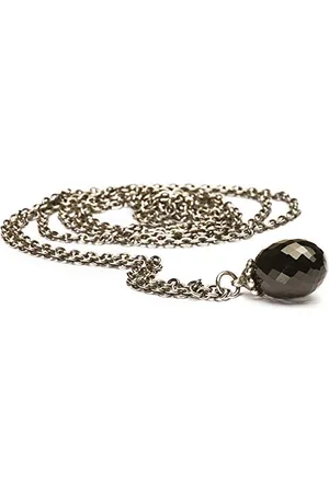 Trollbeads Damen-Halskette ohne Anhänger Fantasy Onyx 925 Sterling Silber TAGFA-00006