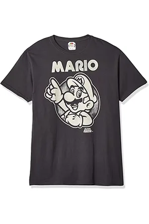Nintendo Herren So Mario T-Shirt, Dunkelgrau, L