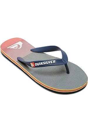 Quiksilver Molokai Massive Youth Sandale, Blue/Blue/Orange, 29 EU