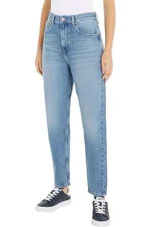 Tommy Hilfiger Damen Jeans Hose Mom-Fit Ultra High Waist, Blau ( Light), 25W/30L