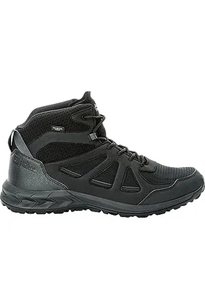 Jack Wolfskin Herren Woodland 2 Texapore MID M Wanderschuh, Black, 44.5 EU