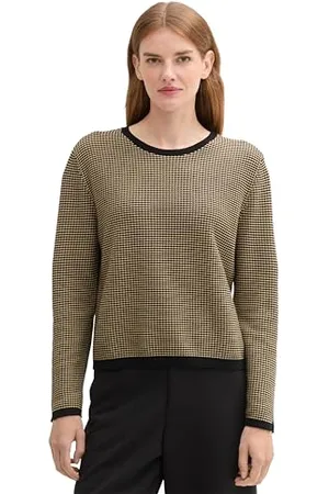 TOM TAILOR Damen Strickpullover aus Baumwolle, , XXL
