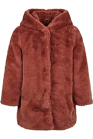 Urban classics Mädchen UCK2375-Girls Hooded Teddy Coat Jacke, , 158/164