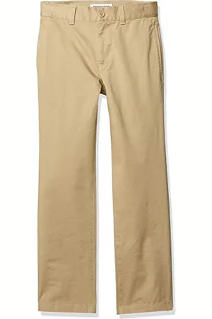 Amazon Jungen Uniform-Chinohose Mit Gerader Passform Und Flachem Vorderteil, , 8 Jahre