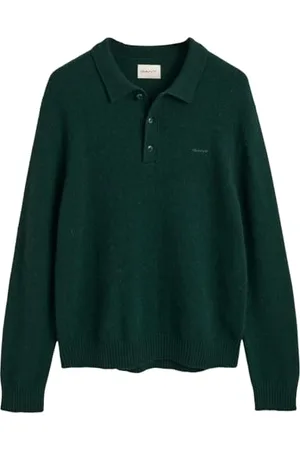 GANT Herren Wool Blend Polo Pullover, , Large