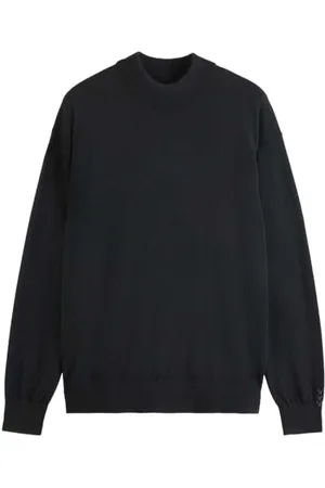 Scotch&Soda Herren Pullover Sweater Core - Dropped Shoulder Mock Neck Pullover, ,L