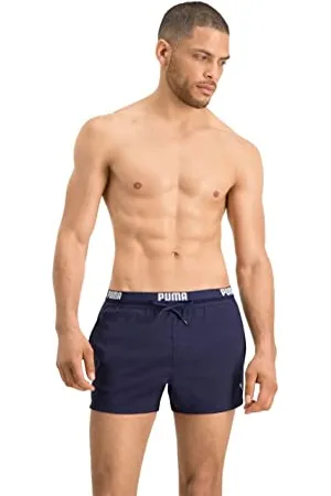 PUMA Herren Logo Length Swim Shorts Badehose, , XL