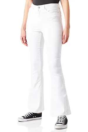 Noisy May Damen NMSALLIE HW Flare VI163BW S Jeans, , 27/32