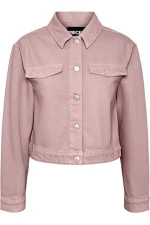 Pieces® Damen Pctessie Ls Dnm Jacket Mb873 Noos Bc, , L