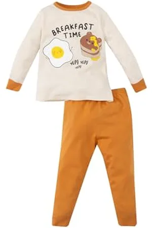 DeFacto Schlafanzüge für Baby Jungen, Pyjama Baby Jungen, Bekleidungssets für Baby-Jungen Gemütliche Nachtwäsche für die Kleinen Helden, ,9-12 Monate