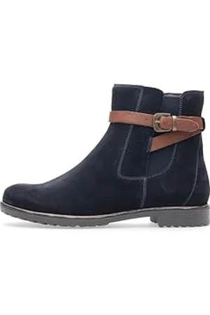 ARA Damen Shoes Westernstiefel, BLAU,Marone, 43 EU