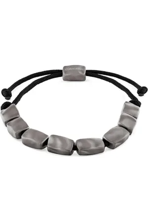 Calvin Klein Nylon-Armband für Herren Kollektion CK METALLIC WAVES Mit Metallischem Stahl Ionenplattierung (IP) - 35100034