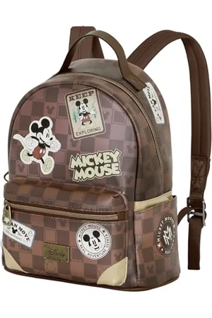 Disney Micky Maus Journey-Heady Rucksack, Braun, 24,5 x 29 cm, Kapazität 8 L