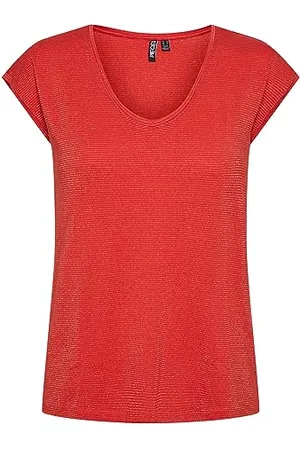 Pieces® Damen Pcbillo Tee Lurex Stripes Noos T-Shirt, ,M