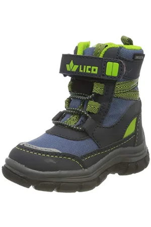 LICO Crumbie VS Schneestiefel, Blau/Marine/Lemon, 27 EU