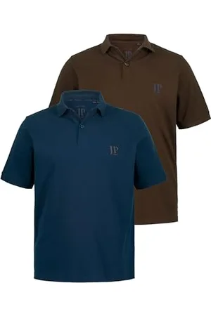 JP 1880 Herren große Größen Übergrößen Menswear L-8XL Poloshirts, Basic, 2er-Pack, Piqué, gekämmte Baumwolle 3XL 704317310-3XL