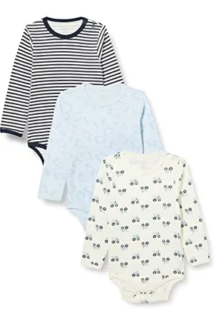 CARE LABEL Baby Body Langarm aus 100% Baumwolle (3er Pack)