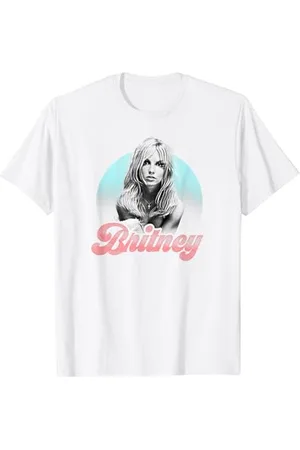 Britney Spears Damen T-Shirt S Casual Graphic Print T-Shirt Crew Neck Kurzarm