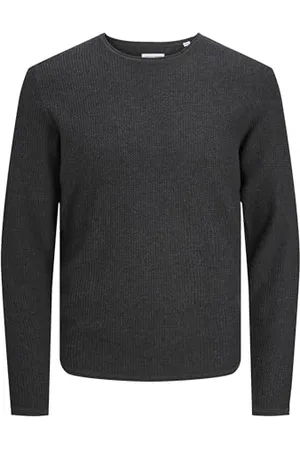 JACK & JONES Male Strickpullover Einfarbig Strickpullover